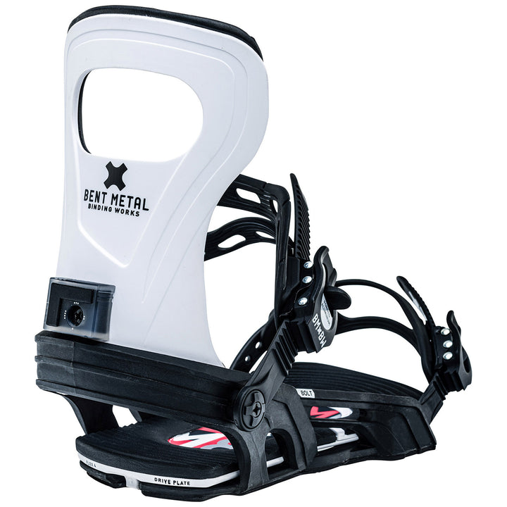 Bent Metal Bolt Snowboard Bindings 2023 White