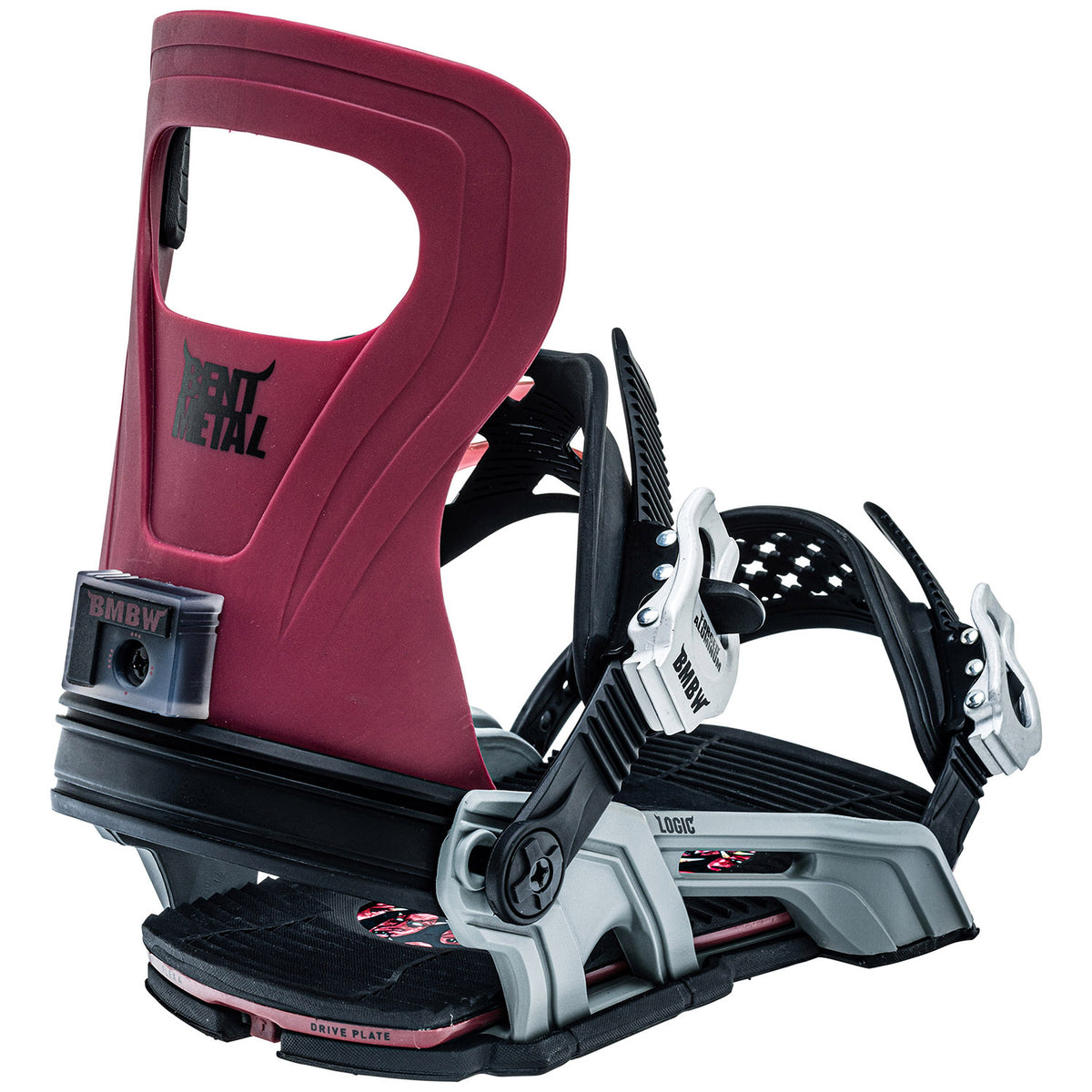 Bent Metal Logic Snowboard Bindings 2023 Red