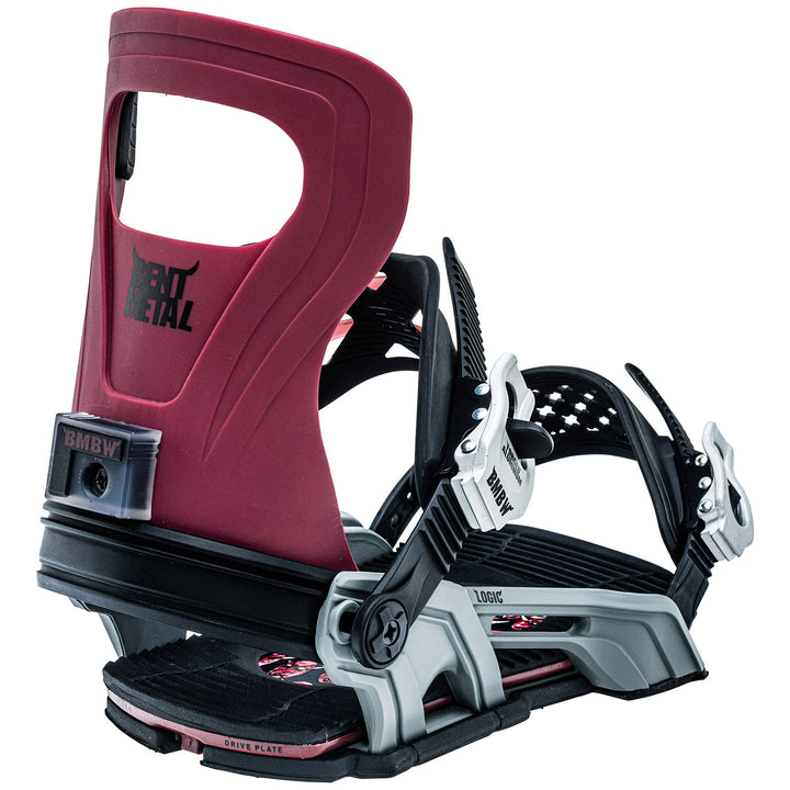 Bent Metal Logic Snowboard Bindings 2023 Red
