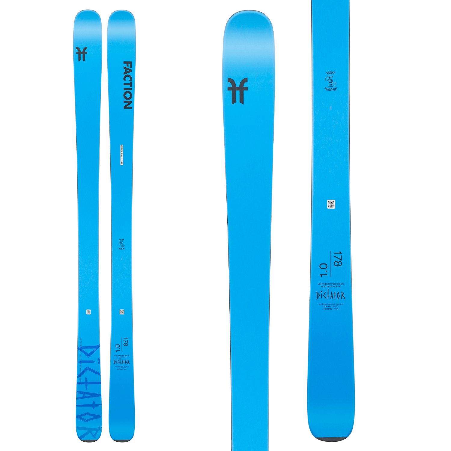 FACTION DICTATOR1.0 グリフォン ビンディング付 176cm Faction Dictator 1.0 Skis 2022 – evo