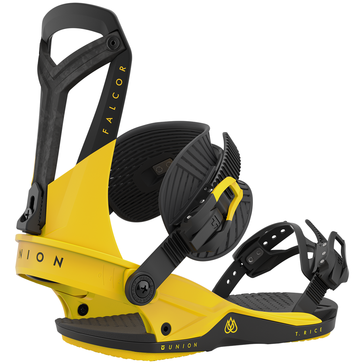 Union Falcor Snowboard Bindings 2023 Electric Yellow