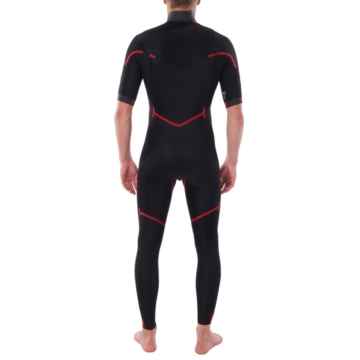 Rip Curl 2/2 Dawn Patrol Performance Chest Zip Short Sleeve Wetsuit Black