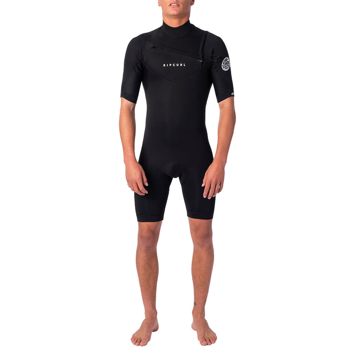 Rip Curl 2/2 Dawn Patrol Chest Zip Spring Suit Black