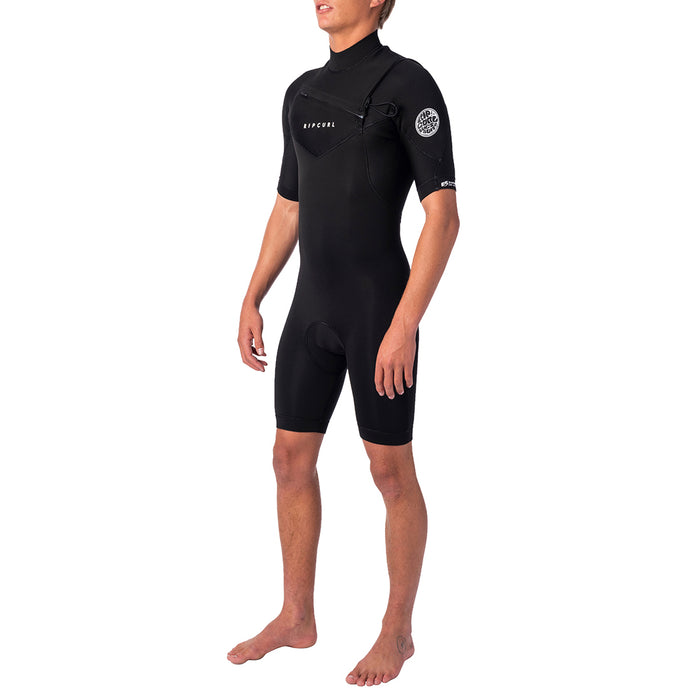 Rip Curl 2/2 Dawn Patrol Chest Zip Spring Suit Black
