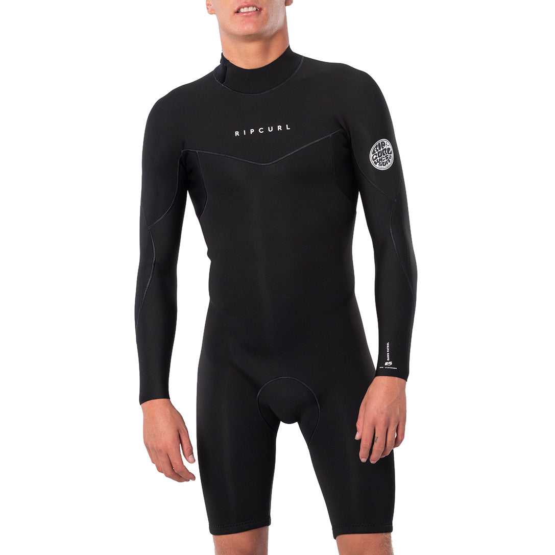 Rip Curl Dawn Patrol Long Sleeve Back Zip Spring Suit Black