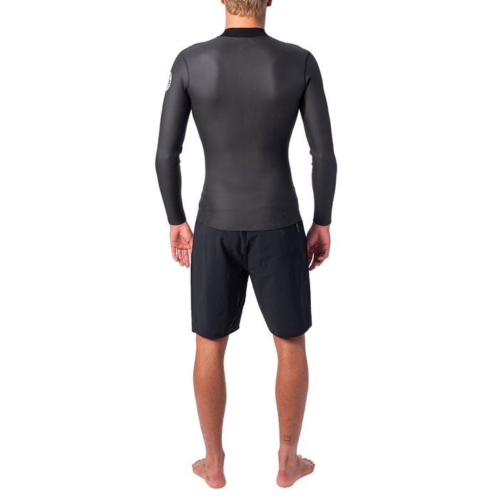 Rip Curl 1.5mm Dawn Patrol Long Sleeve Front Zip Jacket Black