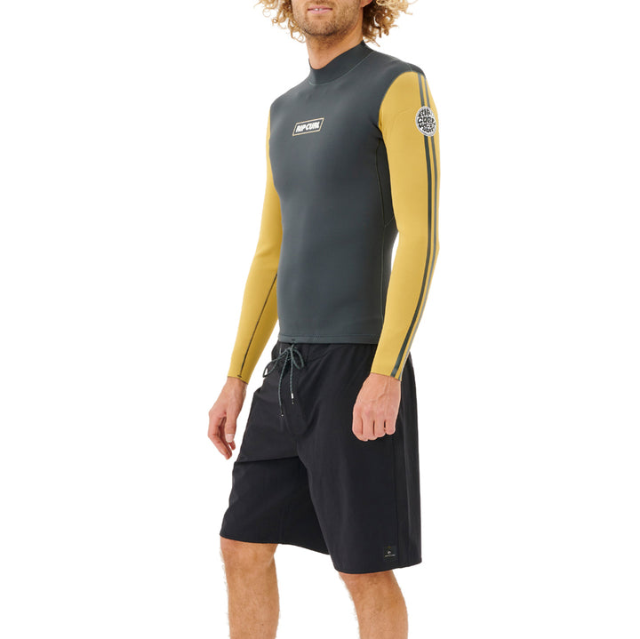 Rip Curl 1.5mm Dawn Patrol Revo Long Sleeve Jacket Mustard
