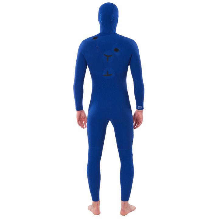 Rip Curl 4/3 E Bomb Zipper Free Hooded Wetsuit Black