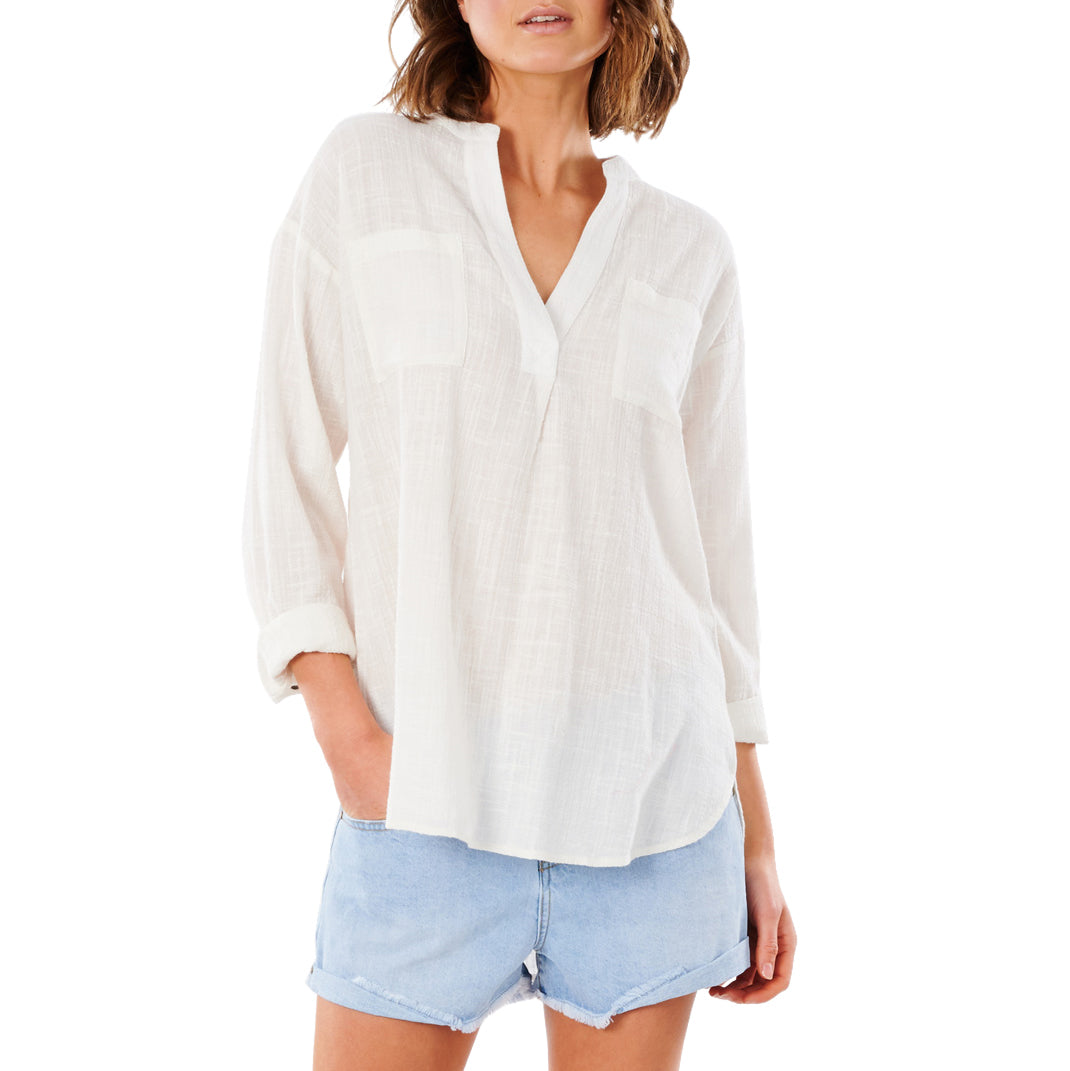 Rip Curl Classic Surf Long Sleeve Shirt - Women's Bone