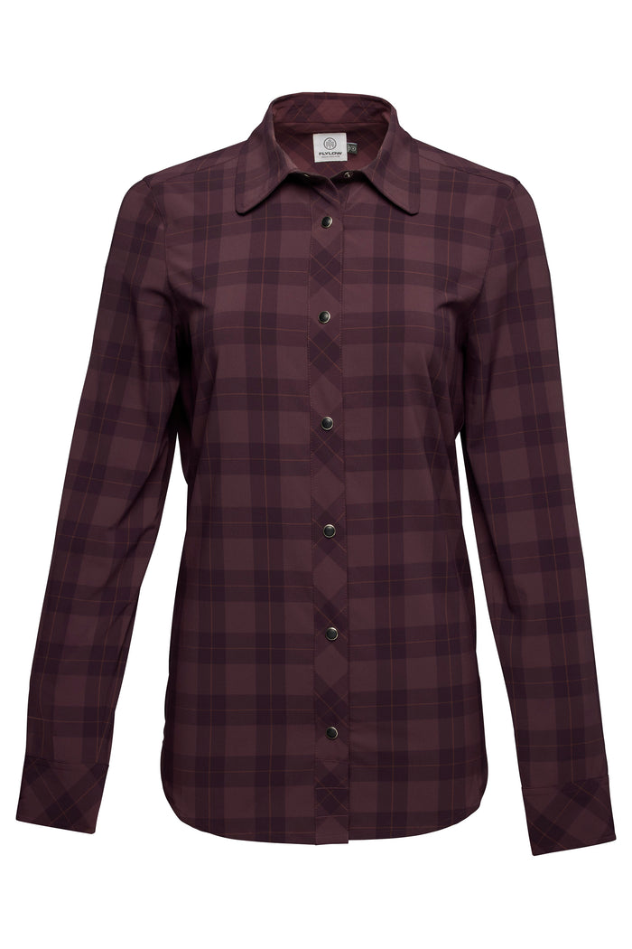 Flylow Dolly Shirt - Women's Elderberry (Plaid)