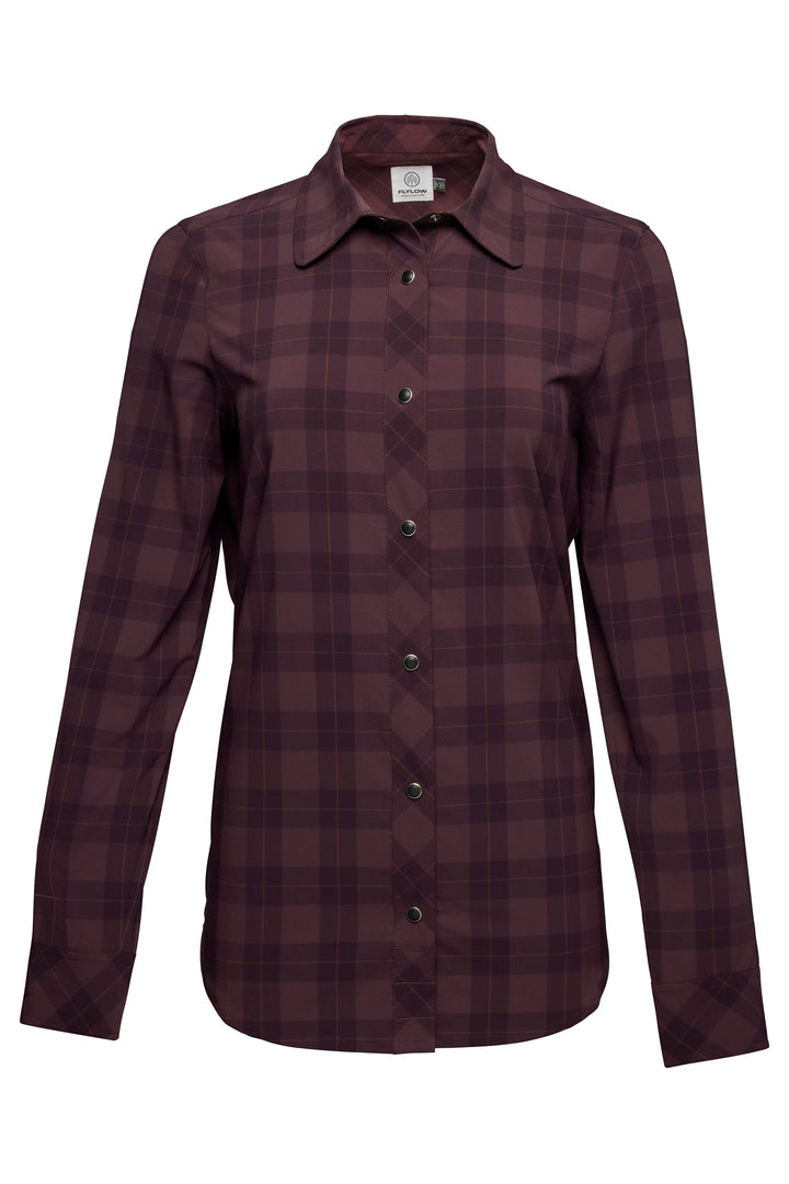 Flylow Dolly Shirt - Women's Elderberry (Plaid)