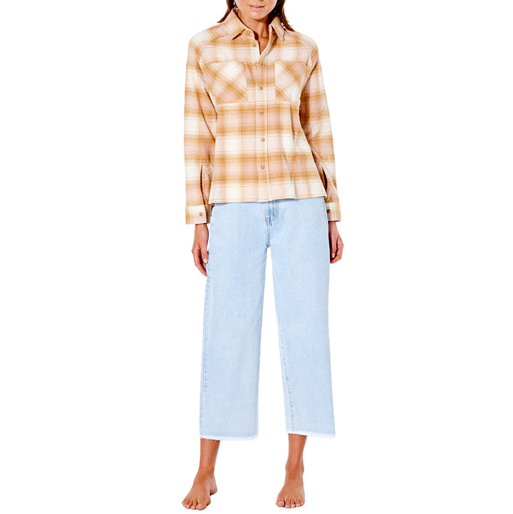 Rip Curl Count Flannel Shirt - Women's Dusk Pink
