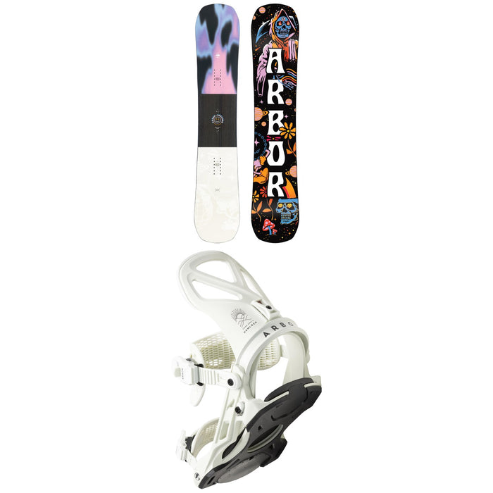 Arbor Draft Camber Snowboard + Hemlock Snowboard Bindings 2023
