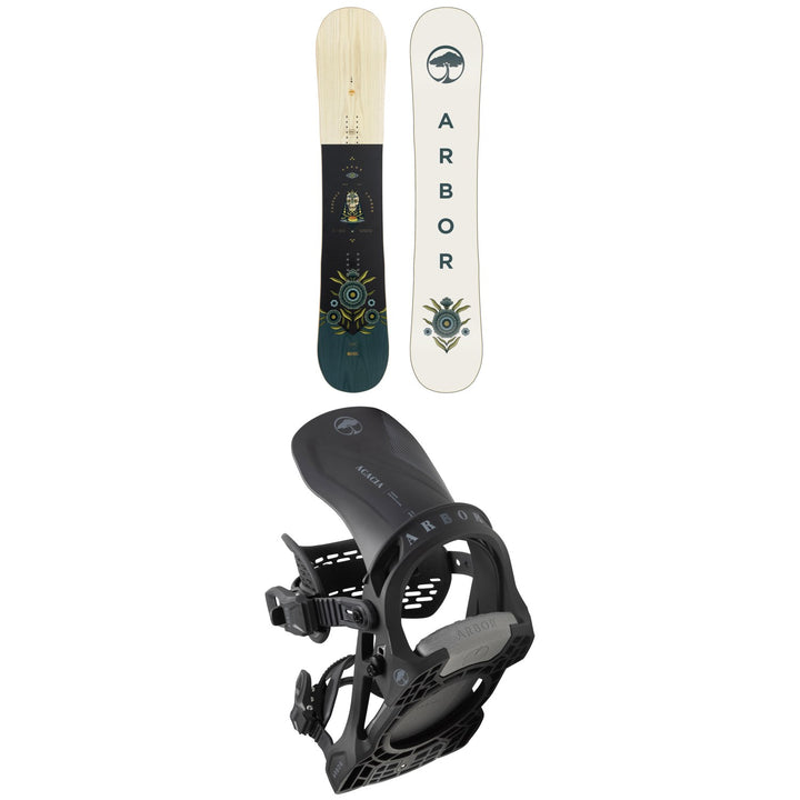 Arbor Cadence Camber Snowboard + Acacia Snowboard Bindings - Women's 2023
