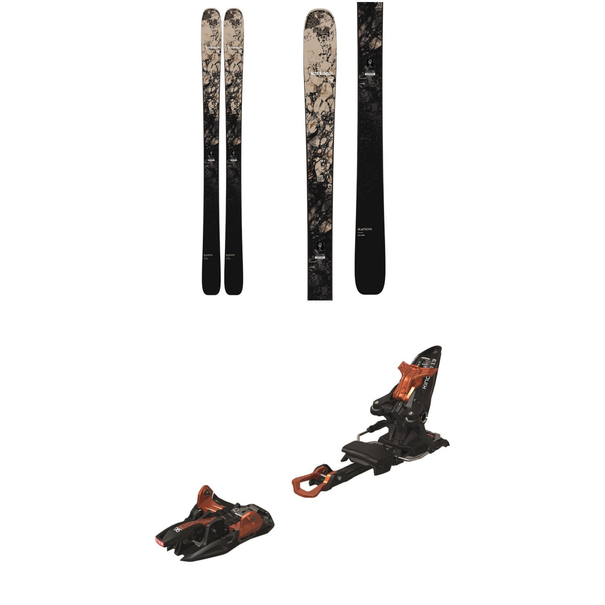 Rossignol Black Ops Escaper Skis 2022 + Marker Kingpin 13 Alpine Touring Ski Bindings 2020
