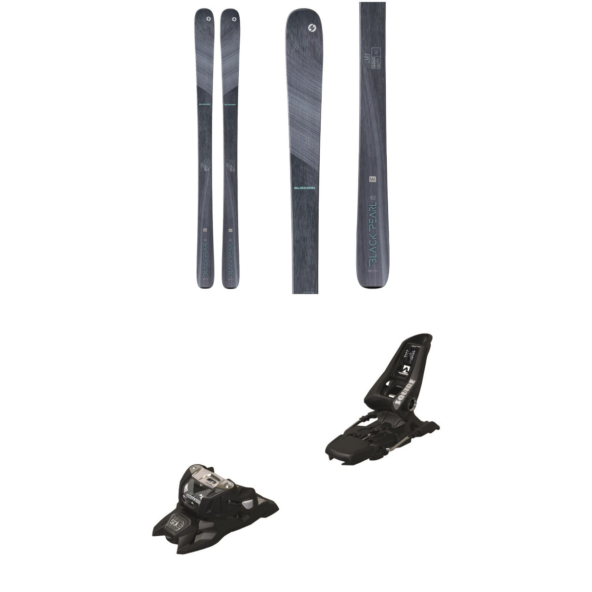 Blizzard Black Pearl 82 Skis - Women's + Marker Squire 11 ID Ski Bindings 2022