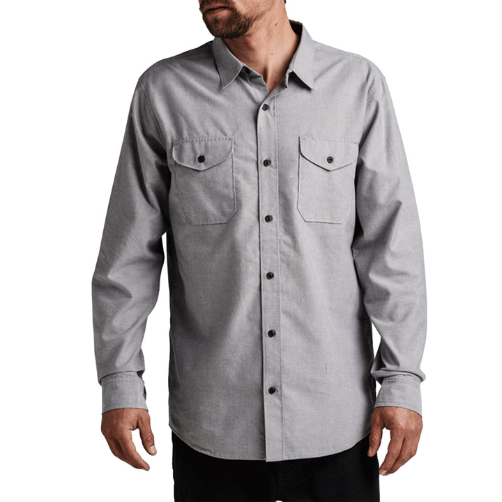 Roark Well Worn Long-Sleeve Shirt - Men's Smoke