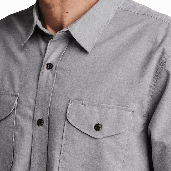 Roark Well Worn Long-Sleeve Shirt - Men's Smoke