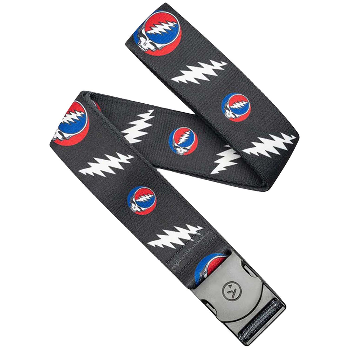 Arcade Grateful Dead Steal Your Face Belt Charcoal