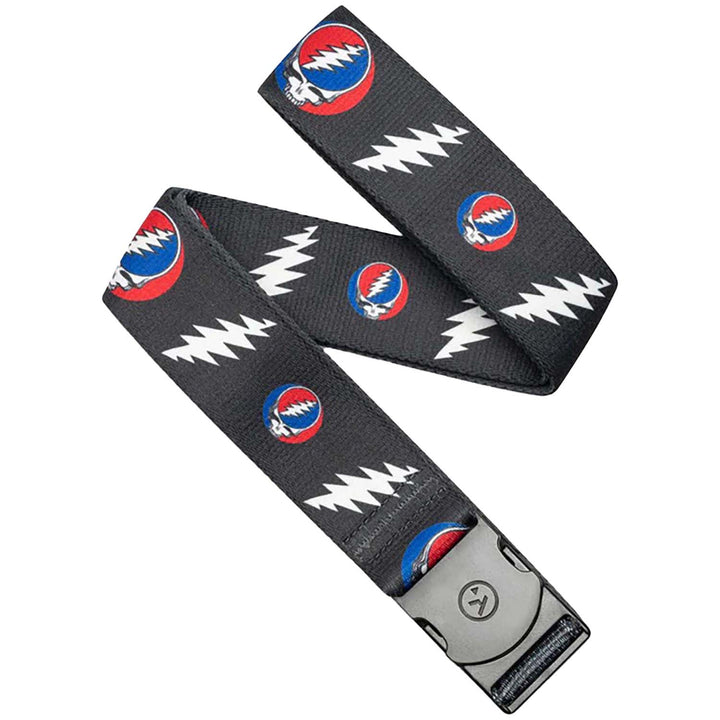 Arcade Grateful Dead Steal Your Face Belt Charcoal