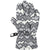 Gordini Wrap Around Gloves - Toddlers' Geo Peaks Grey
