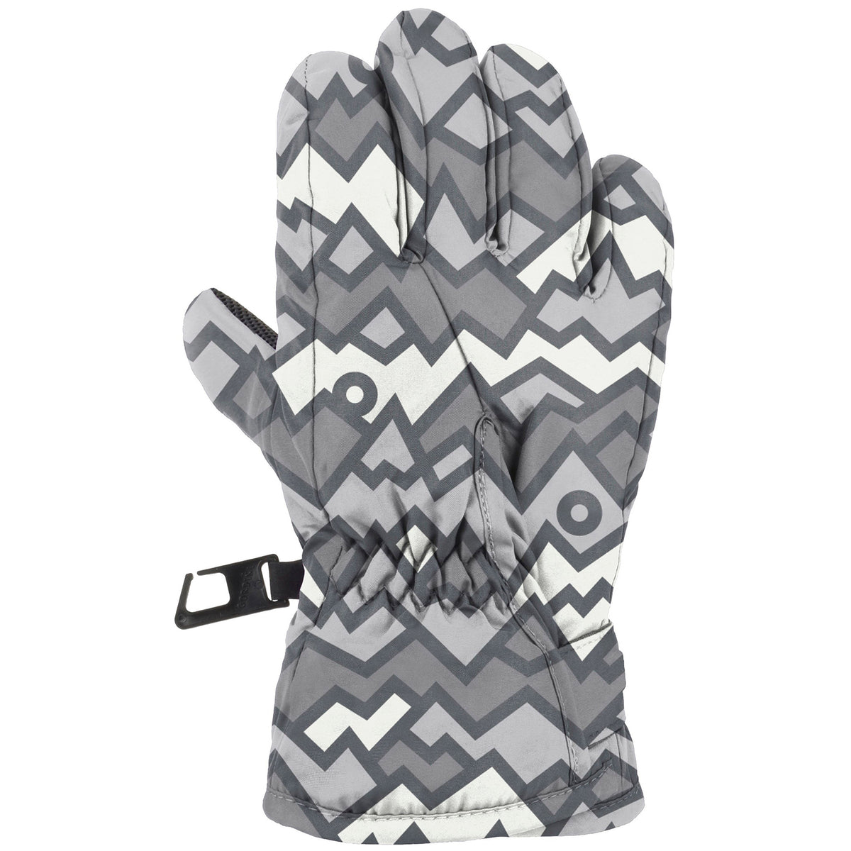 Gordini Wrap Around Gloves - Toddlers' Geo Peaks Grey