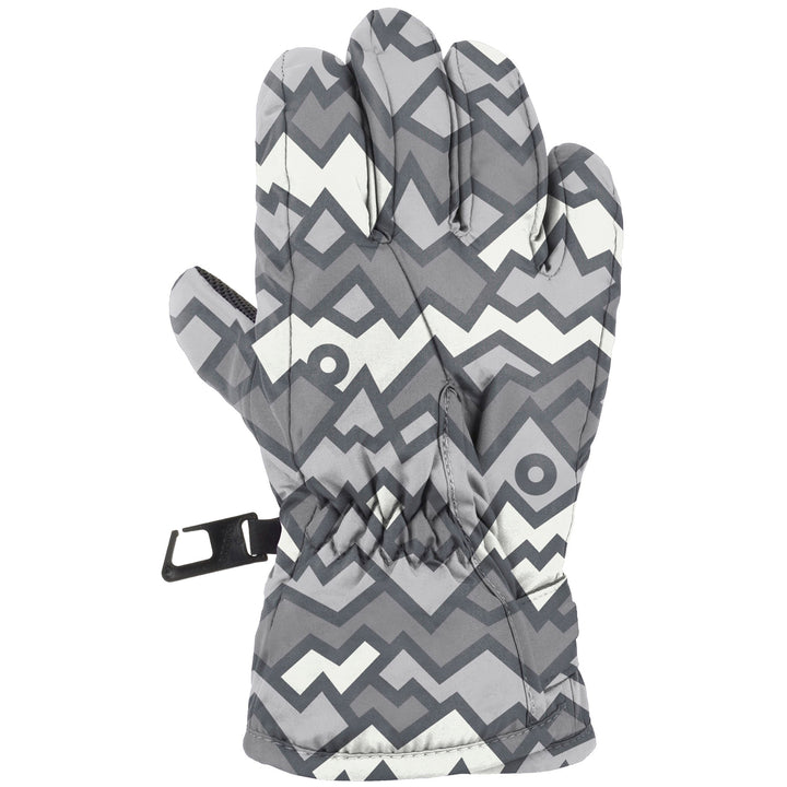 Gordini Wrap Around Gloves - Toddlers' Geo Peaks Grey