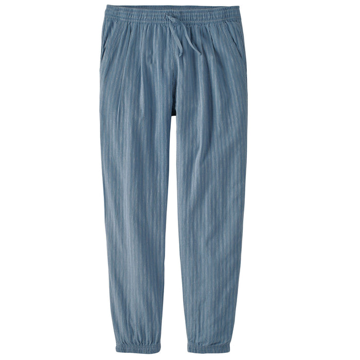 Patagonia Island Hemp Beach Pants - Women's Small Currents/Light Plume Grey