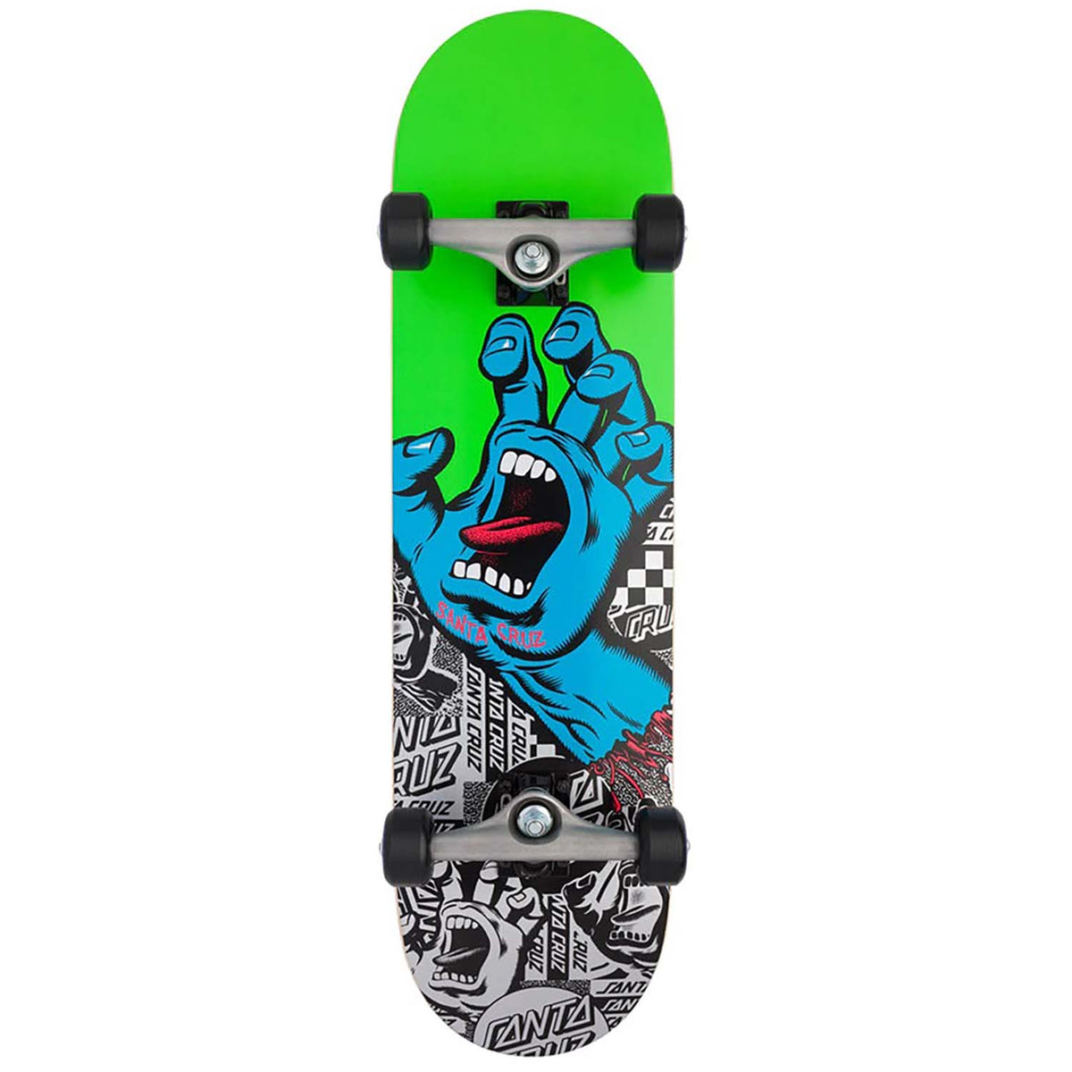 Santa Cruz Flier Hand Large 8.25 Skateboard Complete