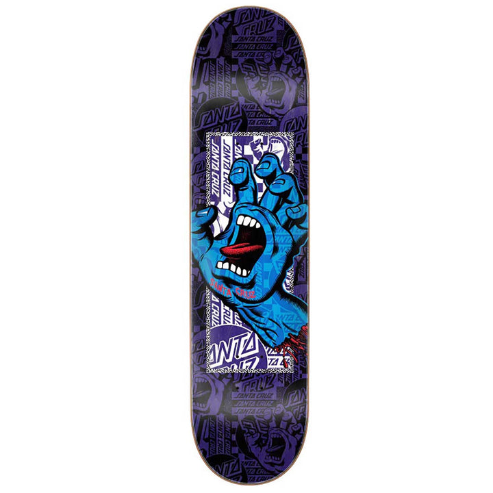 Santa Cruz Flier Collage Hand 7 Ply Birch 7.75 Skateboard Deck