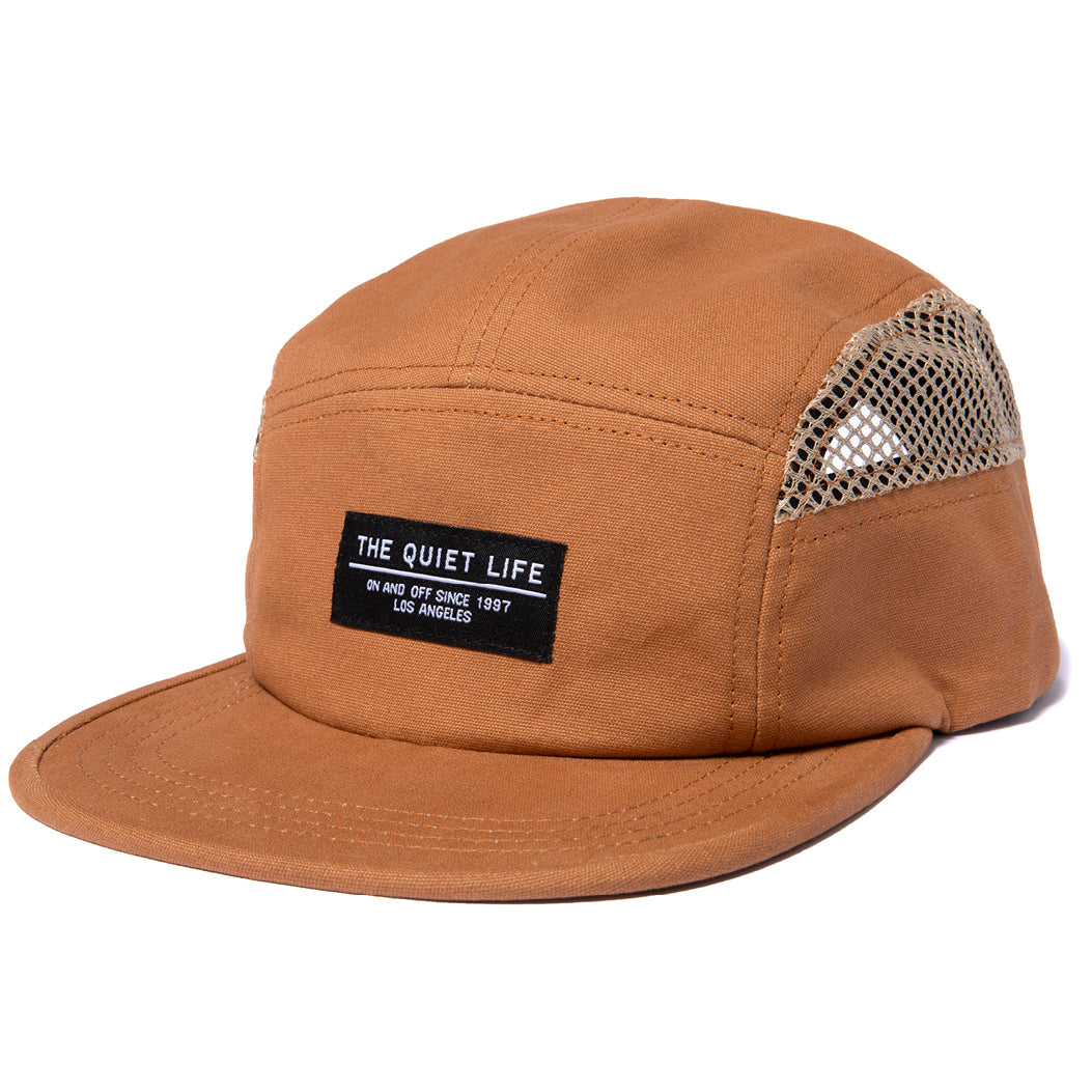 The Quiet Life Photographer Mesh 5 Panel Camper Hat Tan