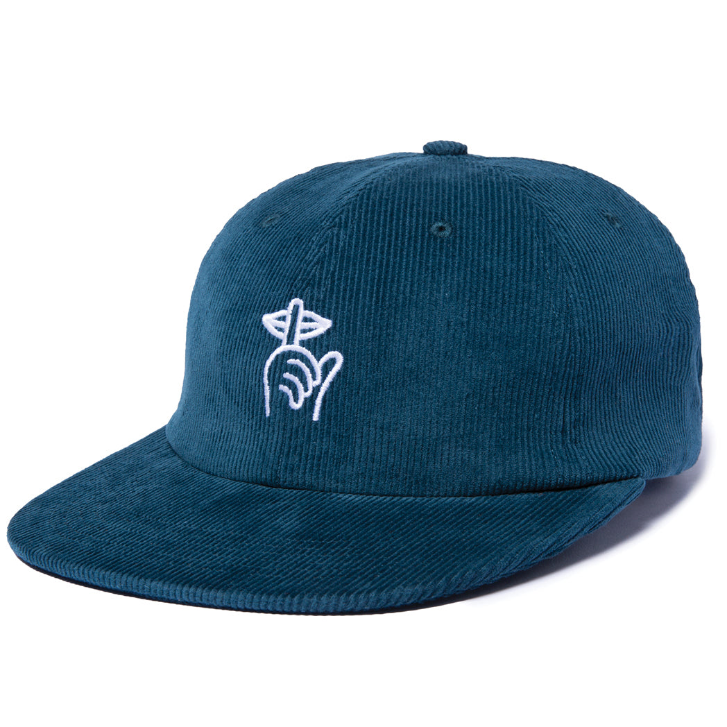 The Quiet Life Shhh Cord Polo Hat Navy