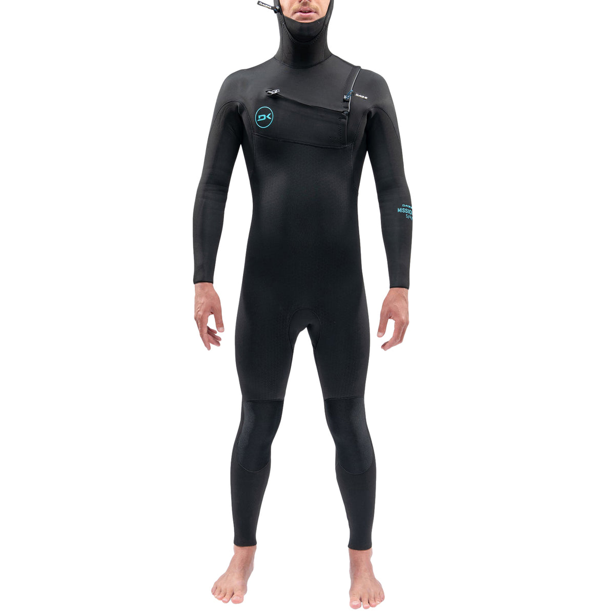 Dakine 5/4/3 Mission Chest Zip Hooded Wetsuit Black