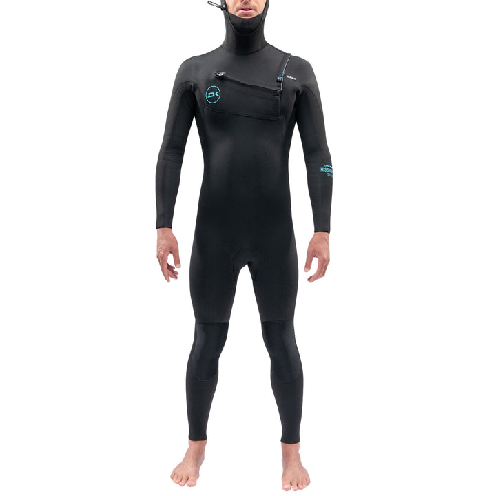 Dakine 5/4/3 Mission Chest Zip Hooded Wetsuit Black