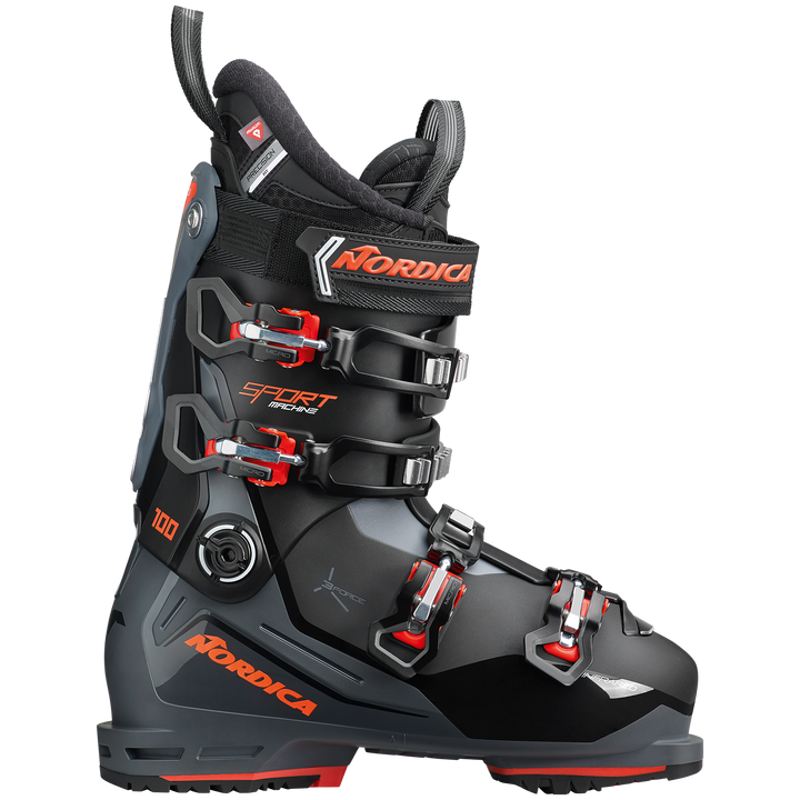 Nordica Sportmachine 3 100 Ski Boots 2025 Black/Gray/Red