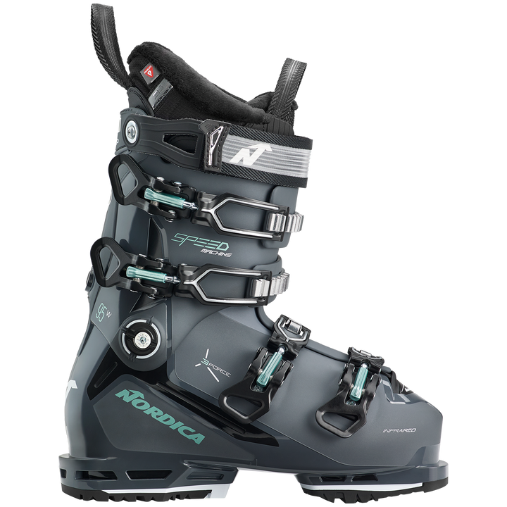 Nordica Speedmachine 3 95 Ski Boots - Women's 2024 Anthracite/Black/Green
