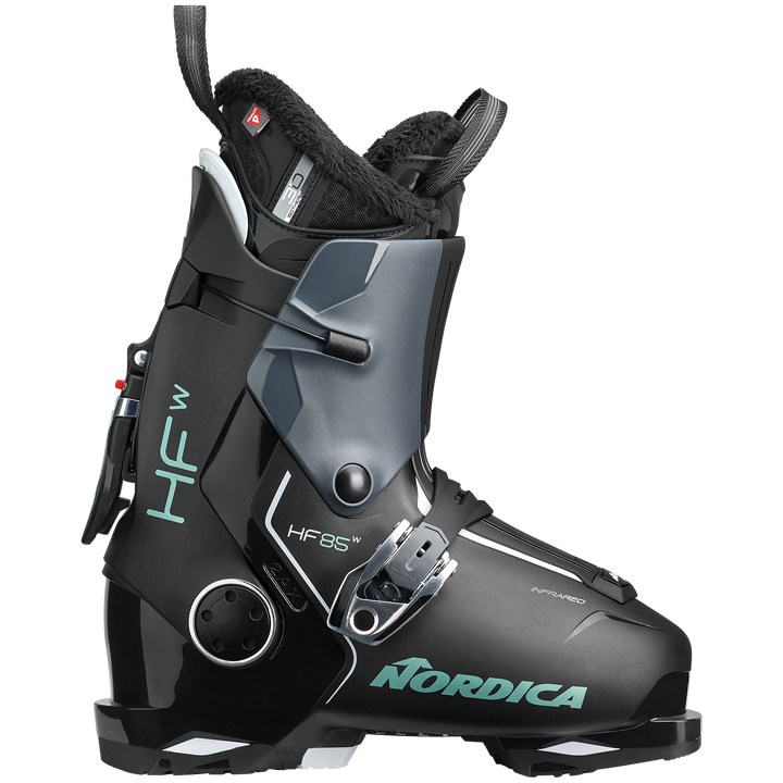Nordica HF 85 W Ski Boots - Women's 2024 Black/Anthracite/Green