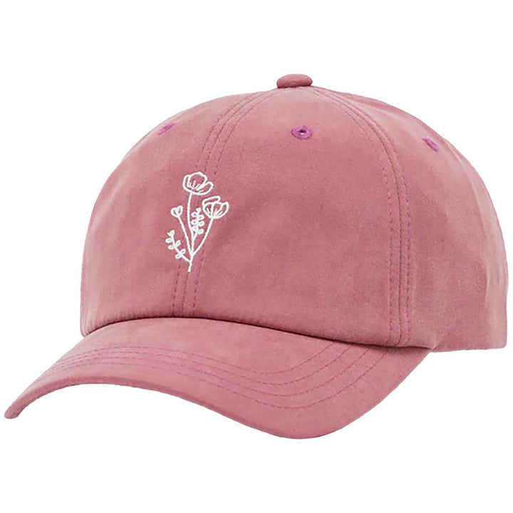 Tentree Flower Embroidery Peak Hat Crushed Berry