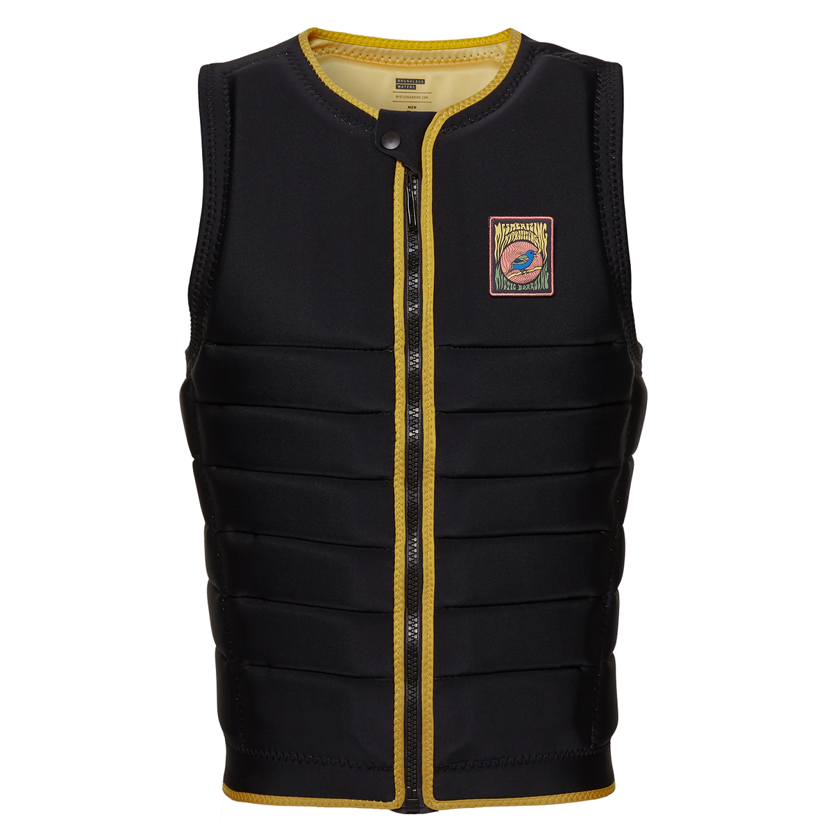Mystic The Dom Impact Wake Vest 2022 Black/Yellow