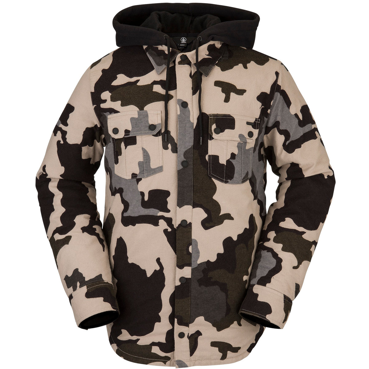 Volcom Field Insulated Flannel - Men's Drill Khaki