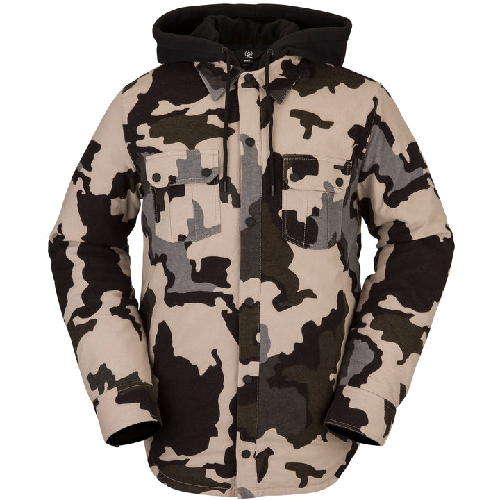 Volcom Field Insulated Flannel - Men's Drill Khaki