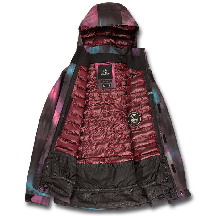 Volcom Pine 2L TDS Jacket - Women's Blue Tie-Dye