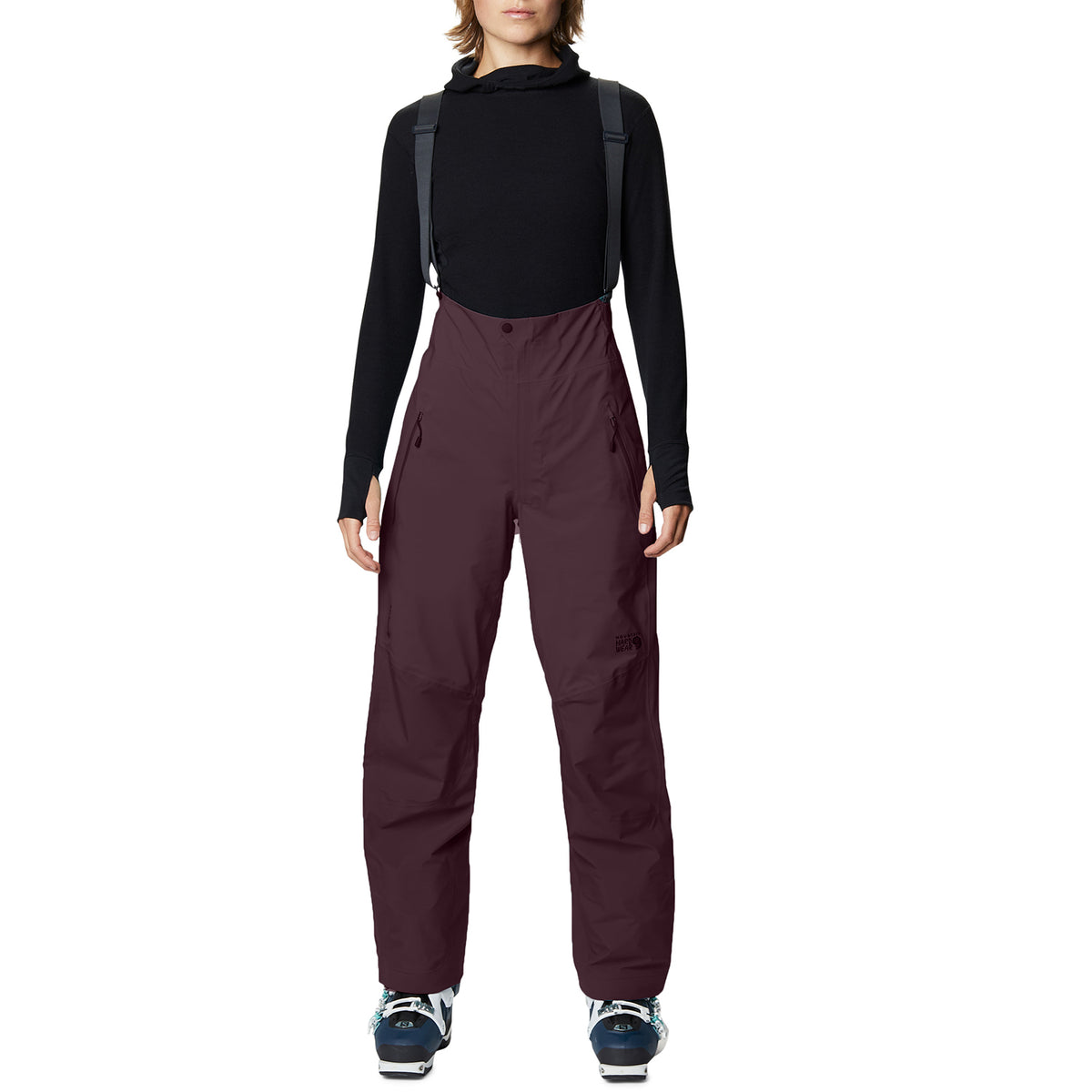 Mountain Hardwear High Exposure GORE-TEX C-Knit Short Bibs - Women's Darkest Dawn