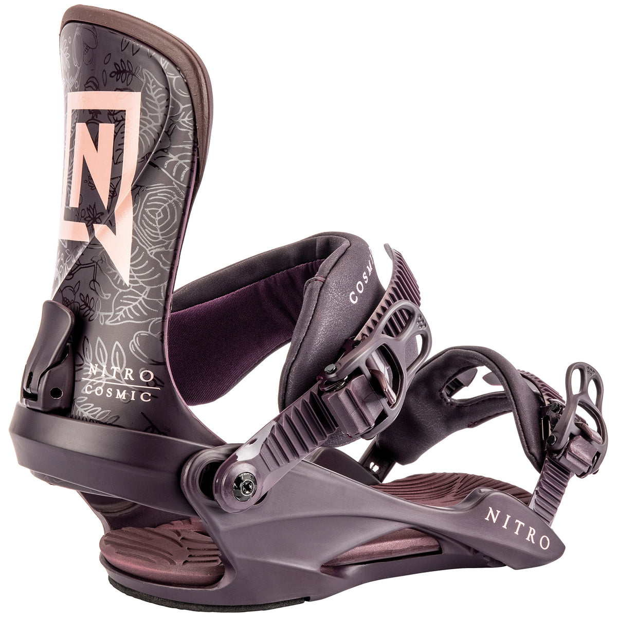 Nitro Cosmic Snowboard Bindings - Women's 2023 Plum Vines