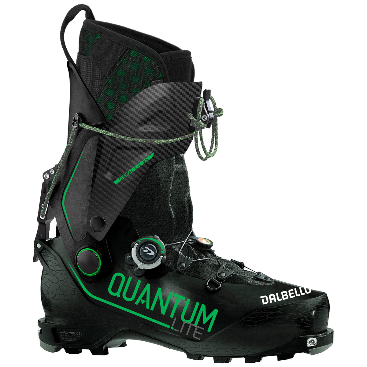 Dalbello Quantum Lite Alpine Touring Ski Boots 2022 Black/Black Carbon