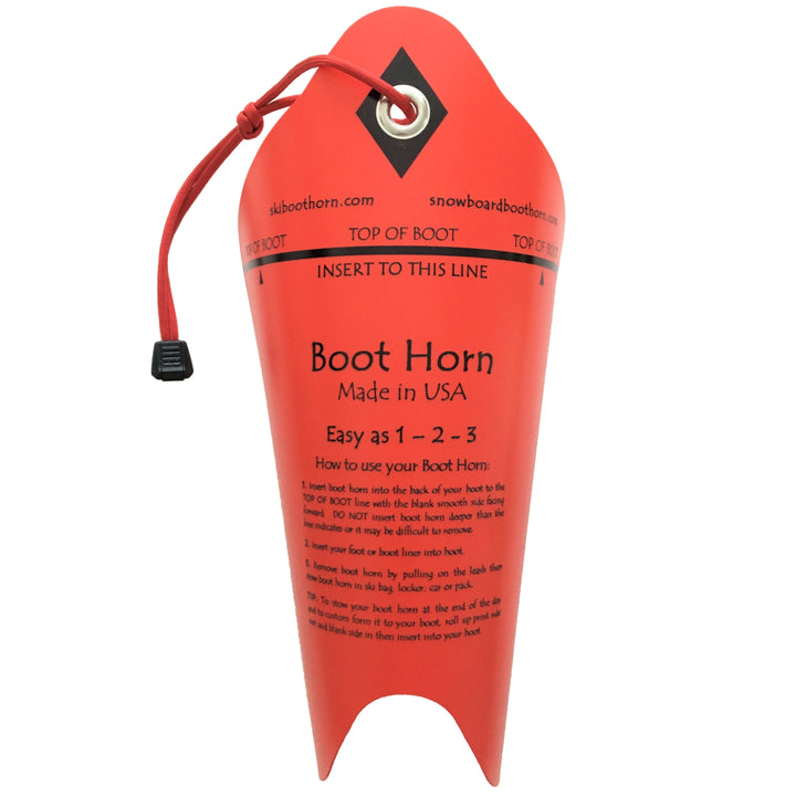 ZipFit Ski Boot Horn Red