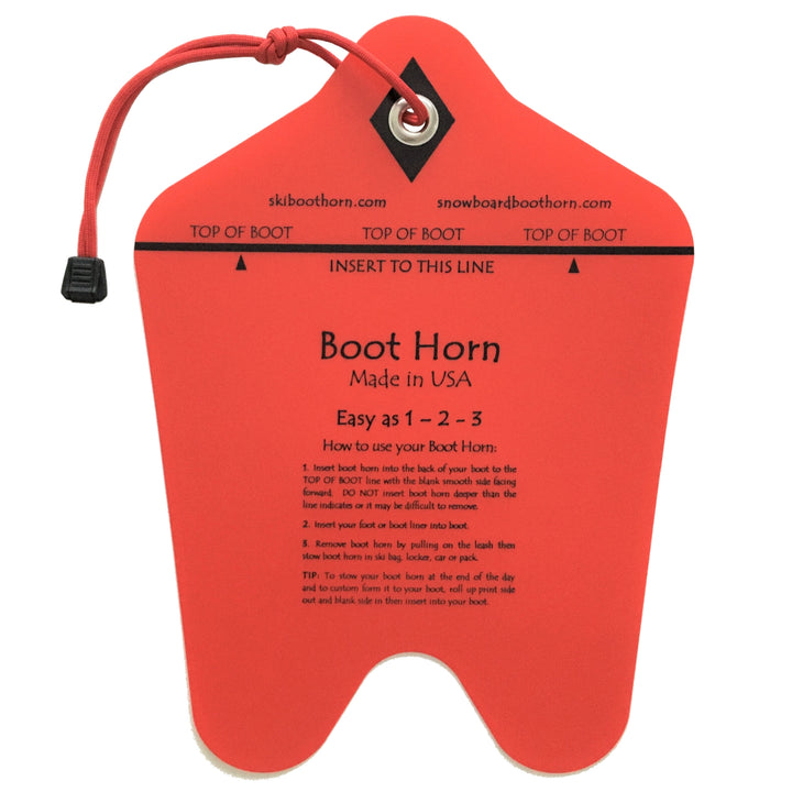 ZipFit Ski Boot Horn Red