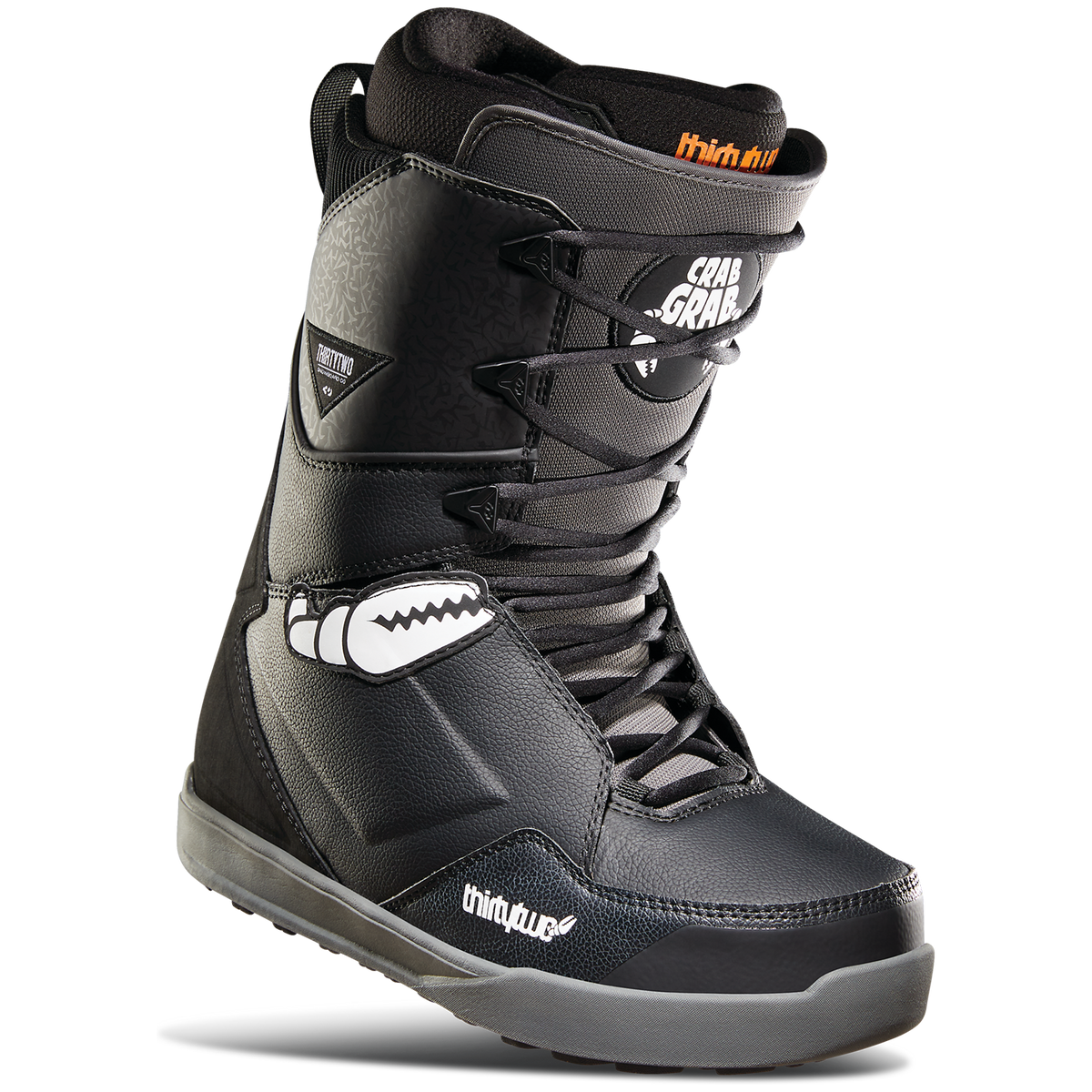 thirtytwo Lashed Crab Grab Snowboard Boots 2023 Black/Grey/White