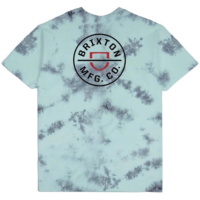 Brixton Crest II Short-Sleeve STT T-Shirt - Men's Teal/Black Cloud Wash