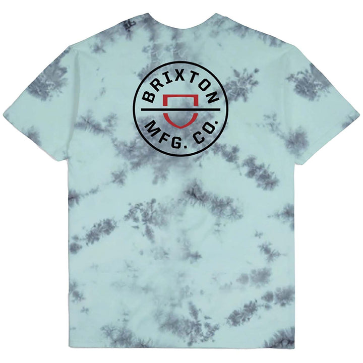 Brixton Crest II Short-Sleeve STT T-Shirt - Men's Teal/Black Cloud Wash